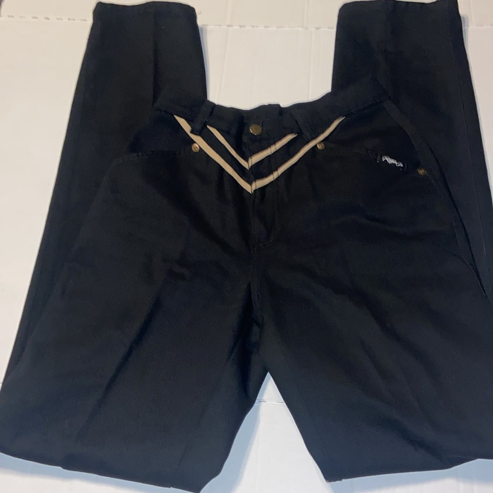 Black Roper Cowgirl boot cut pants size 3/4
